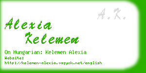 alexia kelemen business card